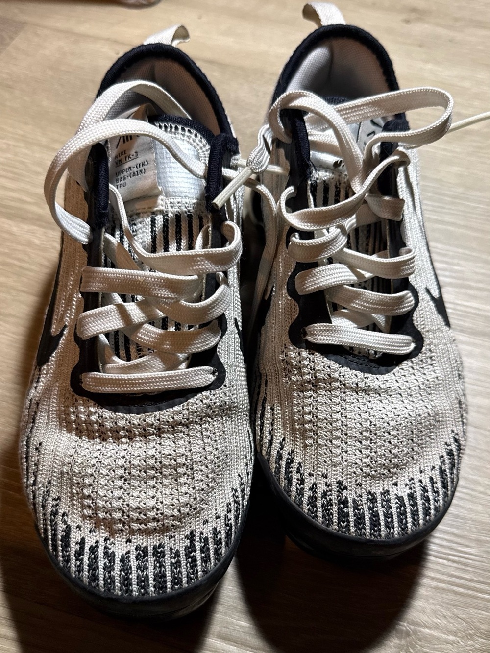 Nike Kids Black and White Knit Sneakers
